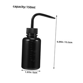 Ipetboom 4Pcs Tattoo Rinse Squeeze Bottles Flexible Plastic Wash Bottles for Eyelash Extension Body Tattoo Cleaning Multi Function with Scale for Easy Control