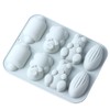 AIBOYA 8 Cavity Corn Pig Silicone Candy Molds For Chocolate