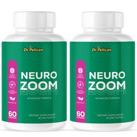 Pelican Vitamins Neuro Zoom- Brain Support- 2 Bottles- 120 Capsules