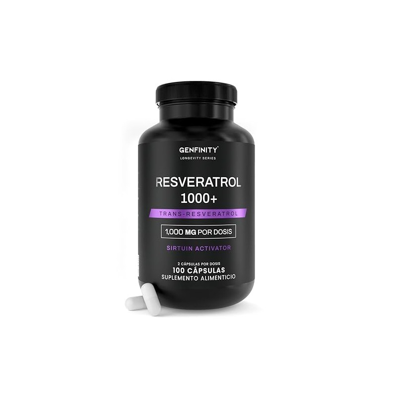 Resveratrol Longevity Series 000 Por Dosis 100 Cápsulas Pureza Grado