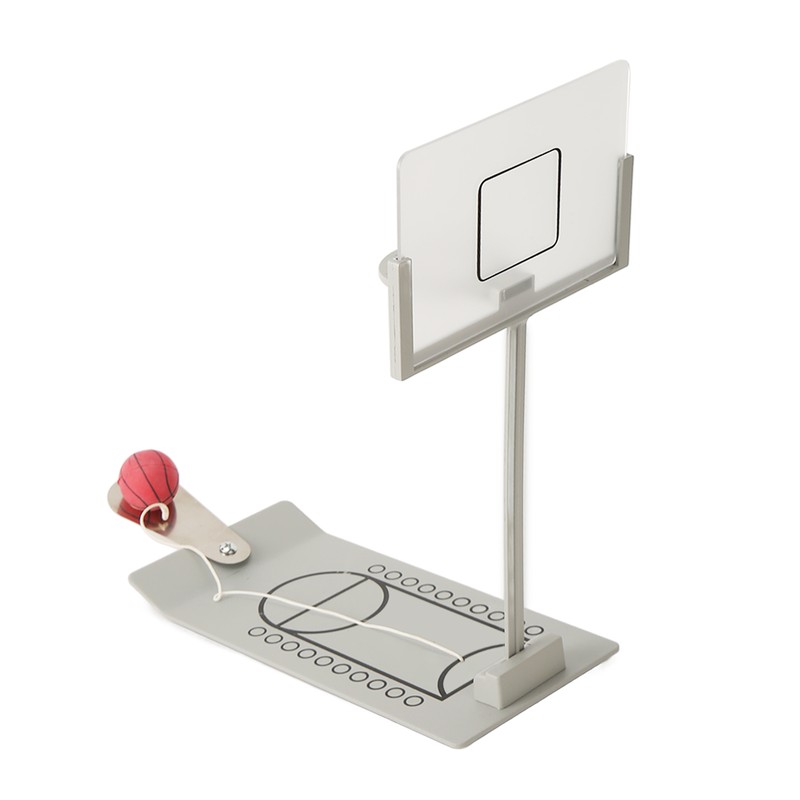 Desktop Basketball Game Foldable Reduce Pressure Aluminium Alloy Miniature Basketball