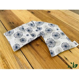 Wärmekissen aus Samen und Lavendel mit Bezug (50 cm x 16 cm) (Marineblau)