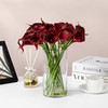rubystory 20PCS Calla Lilies Artificial Flowers in Vase with Fake