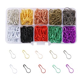 300pcs Metal Needles Colorful Needles Sewing Needles Knitting Markers Home Sewing Accessories Safety Pins Pins for Fixing Clothes Suitable for Sewing, Knitting, Crafts