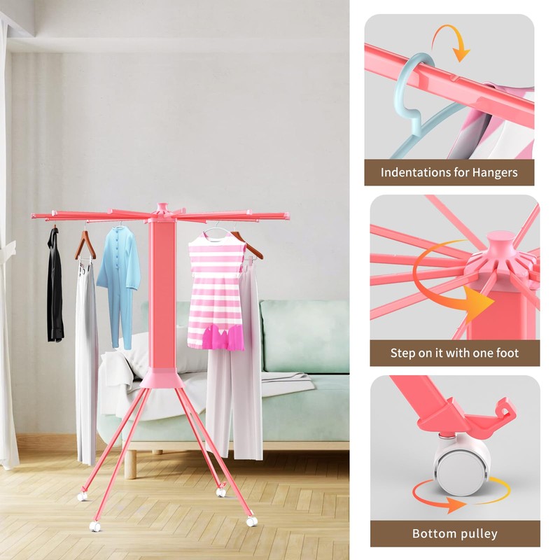 fendia Clothes Drying Rack ​Foldable & ​Collapsible Drying Racks with
