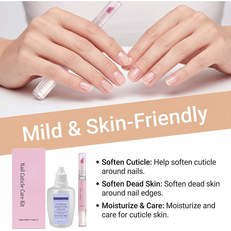 Ceramic Cuticle Pusher and Oil Pen Set, Care for Repair
