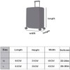 Meet-shop Protective Suitcase, Protective Case, Elastic Travel Pack Cover, Washable,