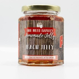 Peach Jelly 11.5 oz | Pack of 2 | Nebraska Home Grown Ingredients | Nutt Family Jams & Jellies
