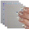 12 Sheets Star Nail Art Stickers 3D Self Adhesive Star