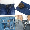 VANANA 4PCS Set Denim Waistband Button Extender Metal Buttons for