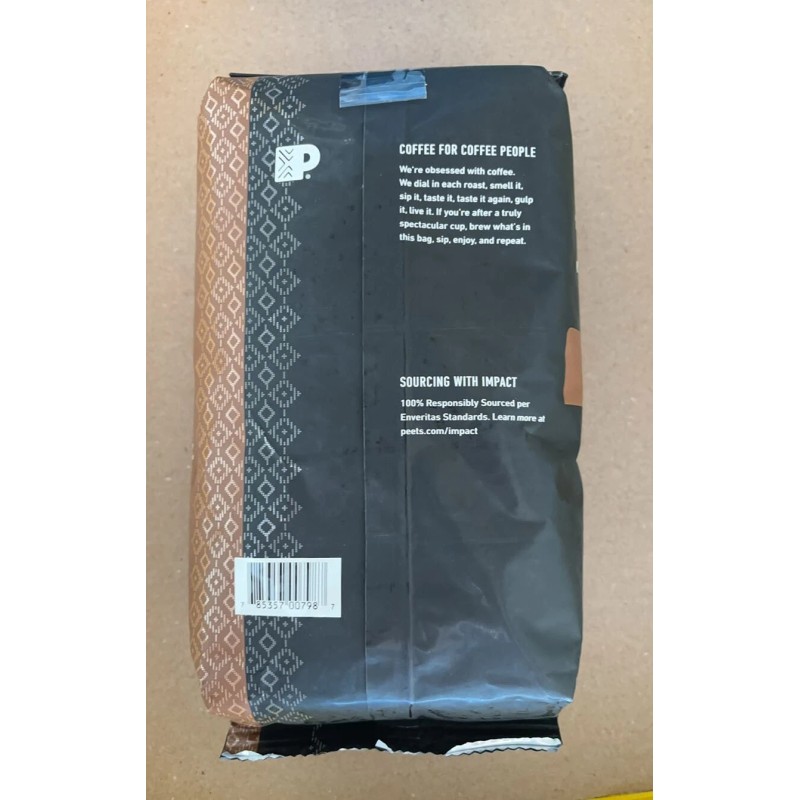 Peet's Coffee Dark Roast Whole Bean, Major Dickason's Blend (3/