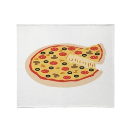CafePress Party Pizza Throw Blanket Super Soft Fleece Plush Throw Blanket, 60"x50"