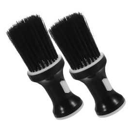 minkissy 2pcs Men Hair Brush Kit Barber Brush Neck Cleaning for Hair Cutting Beard Duster Soft Bristles Barber Supplies