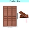 Dwwffer Chocolate Bar Molds Deep,2 Pack Non-Stick Chocolate Candy Molds,Silicone