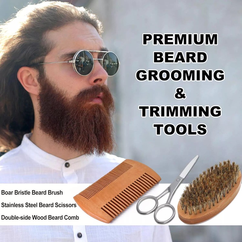 YogerYou Beard Grooming Kit For Men Complete Set With Oil