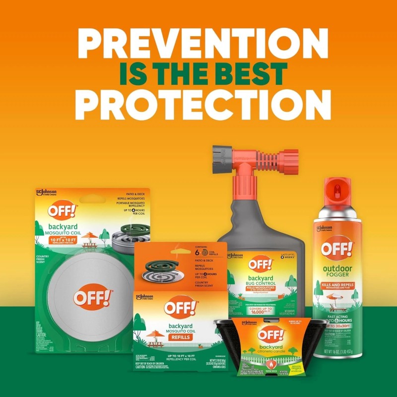 OFF! Backyard Mosquito Repellent Coil Refills, Perfect for Outdoor Patios...