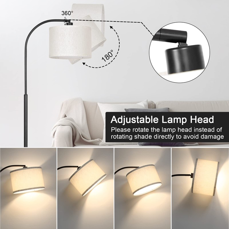 Boncoo Modern Floor Lamp for Living Room, Arc Floor Lamp