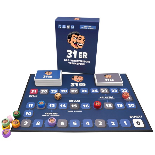 31er® The Telltale Drinking Game - Funny Board Game for