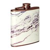 Premier Housewares Hip Flask, Marble Effect, Rose Gold, Stainless-Steel, 3
