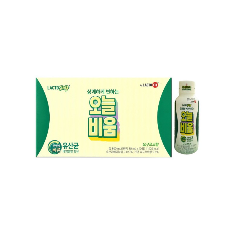 Jonggeundang Health 종근당건강 락토조이 오늘비움 80ml x 10개입 1개 /