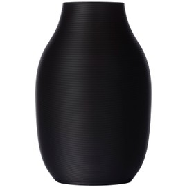 3D Vase Modern Flower Vase Sara 20 cm Table Vase Decorative Vase for Flowers (Black)