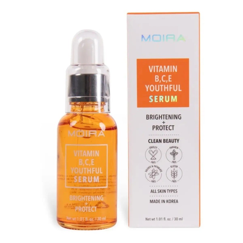 Serum Juvenil De Vitamina B, C, E Moira Cosmetics Gbc
