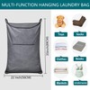 KINGSUSLAY Hanging Laundry Hamper, Hanging Hamper with Free Hanging Hooks,