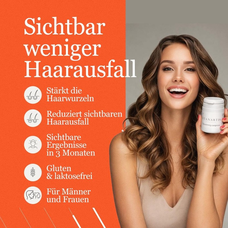 Stanartis Tricostrong Hair Tablets with Zinc, Biotin & Selenium |