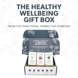 NutraTea - The Healthy Wellbeing Gift Box - Herbal Teas Perfect For Self Care & Wellbeing - Tea Gift Box For Birthdays, Get Well Soon & Christmas - Herbal Tea Gift Set - 60 Tea Bags | 3 Flavours