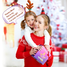 YLL Karaoke Machine for Kids, Portable Mini Speaker with 2 Wireless Microphones, TOP Kids Gifts for Girls Ages 3, 4, 5, 6, 7, 8, 9, 10+ Years Old, 4-12th Birthday Singing Present Toy Party (Purple)