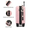 KYME Pink Hardside Expandable Carry On Luggage 22x14x9 Airline Approved