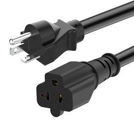 6-Ft 12AWG Nema 6-20P Extension Cord 20 Amp 250V 6-20 Heavy Duty Extension Cord 6Ft, (4 in 1) Nema 6-15R, 6-20R, 5-15R, 5-20R Female 20AMP T-Blade Adapter-Cable, 250V 20A AC Power Cable