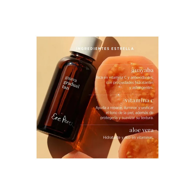 Ere Perez Bronceador Gradual Aceite Piel Sensible Facial Guayaba 30ml
