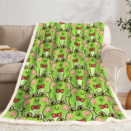 NTMANON Frog Blanket,Gifts for Frog Lovers,Frog Gifts for Women,Frog Gifts for Frog Lovers,Just a Girl Who Loves Frog Blanket,Frog Lovers Blanket,Soft Throw Blanket Gifts for Frog Lovers 50''x60''