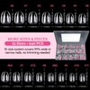 Qiek Short Oval Fake Nail Tips - 15 Sizes 240