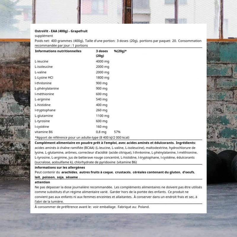 OstroVit EAA (400g) Grapefruit