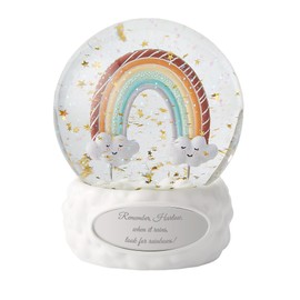 Things Remembered Engraved Rainbow Snow Globe (Free Customization)