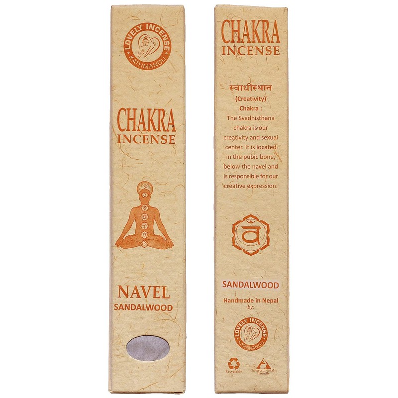 Chakra Incense Sticks, Set of 7 x 15 Pieces, Handmade