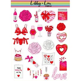Valentines Day Planner Sticker | Libby and Lou Sticker Co