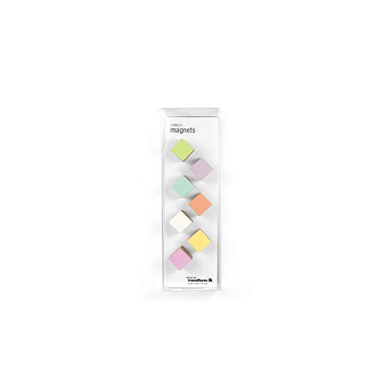 FIRST4MAGNETS Trendform beliebtes Form Büro Magnets-Timber (Set von 7), Sortiert,