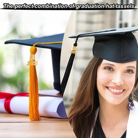 2 Pcs 2025 Tassel Graduation, Gold Graduation Tassel 2025, 3d Style 2025 Tassel Charms For Graduation Cap, Delicate Tassels For Graduation Cap 2025, Graduation Tassel Decorations For Friend Calssmate