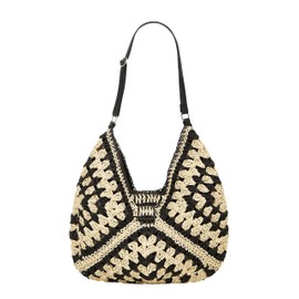 Straw Hobo Bags for Women Vintage Shoulder Bag Everything Tote Bag Designer Beach Bag Holiday Work Everyday Summer