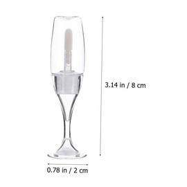 SAFIGLE 10pcs Lip Gloss Containers DIY Refillable Cosmetic Tubes Mini Lip Oil Bottles Portable Makeup Holder for and Balm