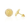Cubic Zirconia Earrings Studs Gold nugget earrings for men Nugget