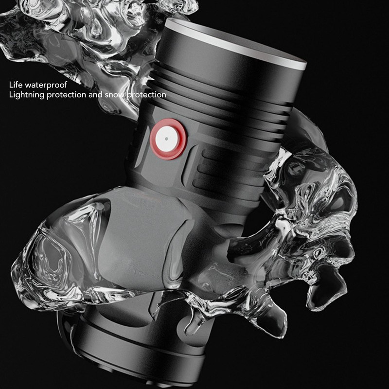 Rechargeable Flashlight Aluminum Alloy Ultra Bright Handheld Waterproof LED Emergency