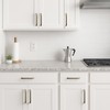 QOGRISUN 4 Pack Solid Brass Cabinet Pulls, Aged Brass Drawer