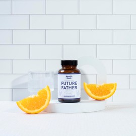 Health Hack Future Father | Apoyo para Hombres que Planean Ser Padres | Con CoQ10, L-Carnitina, Vitamina C & E, Zinc, Selenio, NAC, Extracto de Ginseng, L-Arginina, Vitamina B9