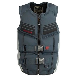 Jetpilot Shaun Murray Neoprene Coast Guard Approved Life Jacket PFD (Grey, X-Small)