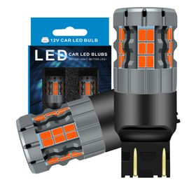 Zyvirexa 7443 LED Brake Light Bulbs Compatible For Chevy Cruze 2016-2019, Red Light, Plug and Play, Pack of 2