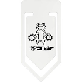 141mm 'Weightlifting Frog' Giant Plastic Paper Clip (CC00050076)